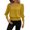 Yellow women's long sleeve ruffle blouses a1, variant on thefmos Women's Fall Long Sleeve Ruffle Blouses Round Neck Smocked Pullover Tops Casual Basic Tshirt Solid Dressy Cute Winter Fashion Tops, Light Blue L