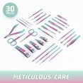 thumbnail image 4 of Set de manicura WOAMA 30 en 1, kit de pedicura de acero inoxidable, 4 of 6