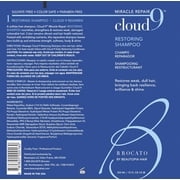 Brocato Cloud 9 Restoring Shampoo, 10 Fl Oz | Miracle Repair, Moisturizing, Hydrate, Revitalizing Shampoo | For Weak, Dull, Damaged Hair | Restore Resilience, Health & Shine