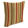 thumbnail image 6 of Jordan Manufacturing Sunbrella 18" x 18" Brannon Redwood Multicolor Stripe Square Outdoor Throw Pillow (2 Pack), 6 of 10