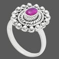 thumbnail image 2 of Lab Created Ruby 925 Sterling Silver Ring s.6 Jewelry R-1124 AGR1005_H_6, 2 of 6