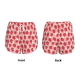 thumbnail image 4 of Disketp Strawberry And Flowers Print Women's Shorts Workout Shorts for Athletic Gym Running Shorts with Phone Pockets X-Large, 4 of 8