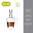thumbnail image 5 of True Rothwell Liquor Decanter for Whiskey, Bourbon, Scotch, Home Bar, 36oz, 5 of 10