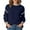 Navy, variant on Fiaer Crew Neck Sweater for Women Trendy Baggy Knitted Pullover Long Sleeve Casual Thermal Warm Comfort Color Blocking Tops White XL
