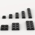 thumbnail image 1 of Paquete Surtido De Placas De Construcción Clásicas, 100 Piezas De Placas A Granel Negras Con Placa Base De Placa De Construcción De 8 Tamaños Compatible Con Piezas Y Piezas De Ladrillos De Construcció, 1 of 2