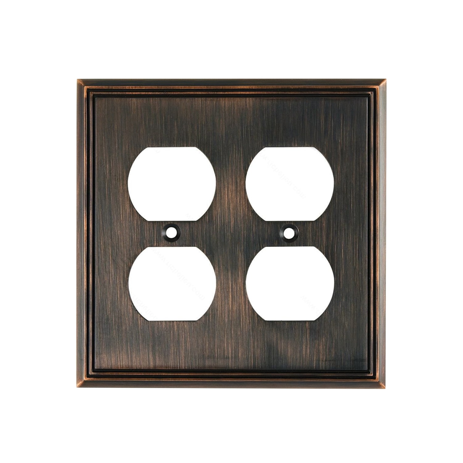 Rok Hardware Wall Plate Contemporary Decorative Quadruple Receptacle