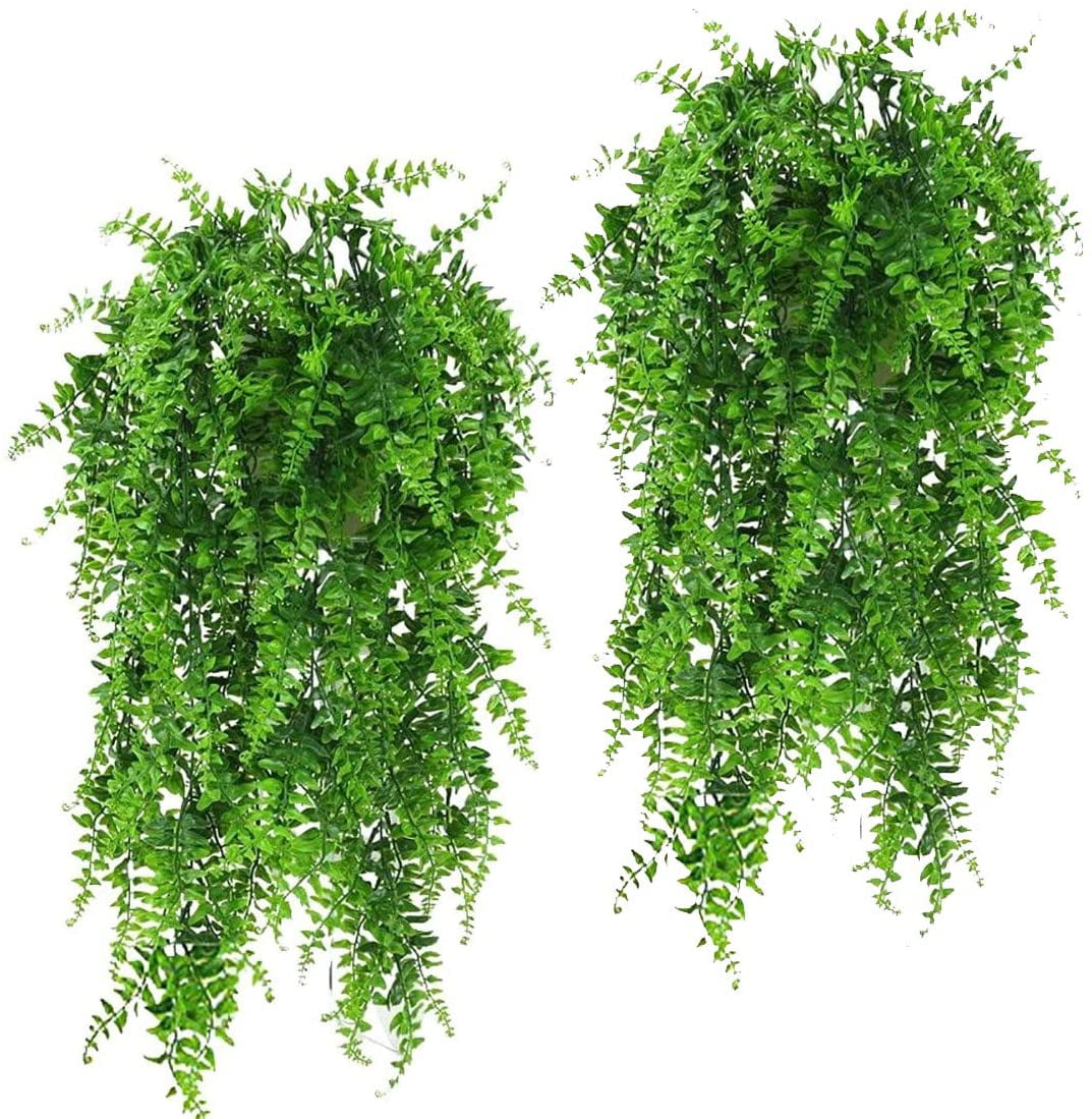 2pcs Artificial Vine Ivy Leaf Plants Vines Greenery Fake Hanging Faux