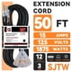 thumbnail image 2 of Cable de extensión EP de 15 m con 3 salidas, 12/3, SJTW, 15 A, 125 V, certificado UL, 2 of 7