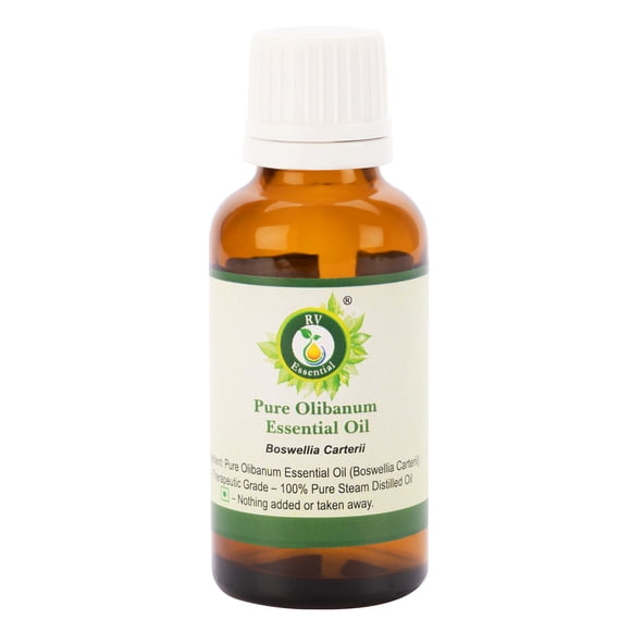 Olibanum Essential Oil Boswellia Carterii Olibanum Oil For Body For Relaxation For Skin Therapy Pure Natural Steam Distilled Therapeutic Grade 30ml 1.01oz By R V Essential