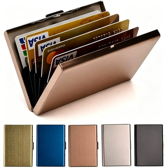 GASTROPOD 2026 New Rfid Credit Card Holder Metal Wallet Stainless Steel Credit Card Protector Case for Men Or Women Metal Wallet