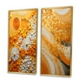 thumbnail image 3 of Designart "Color landscape Abstract Saffron I" Abstract Botanicals Framed Wall Art Set Of 2 - Yellow Floral Framed Wall Art Set Of 2, 3 of 6