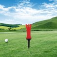 thumbnail image 1 of 1 tee de golf para reducir el lateral y la fricción, herramienta de práctica irrompible, golf de goma. rojo Cola camisetas de golf deportivas, 1 of 7
