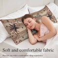thumbnail image 5 of Farmhouse Star Brown Body Pillow Covers 20"x60", Retro Branches Berry Wooden Grain Soft Brushed Microfiber Breathable Throw Pillow Covers, Pillowcase with Zipper for Couch Sofa Bedroom Living Room, 5 of 9