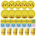 thumbnail image 2 of New Birthday Party Decorations Kits Pikachu Theme Paper Plates Napkins Cups Balloons Baby Shower for Kids Event Supplies, 2 of 5