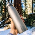 thumbnail image 6 of SILVERANT brand Round Titanium Water Bottle - 500ml/17.6 fl oz & 800ml/28.1 fl oz, 6 of 8