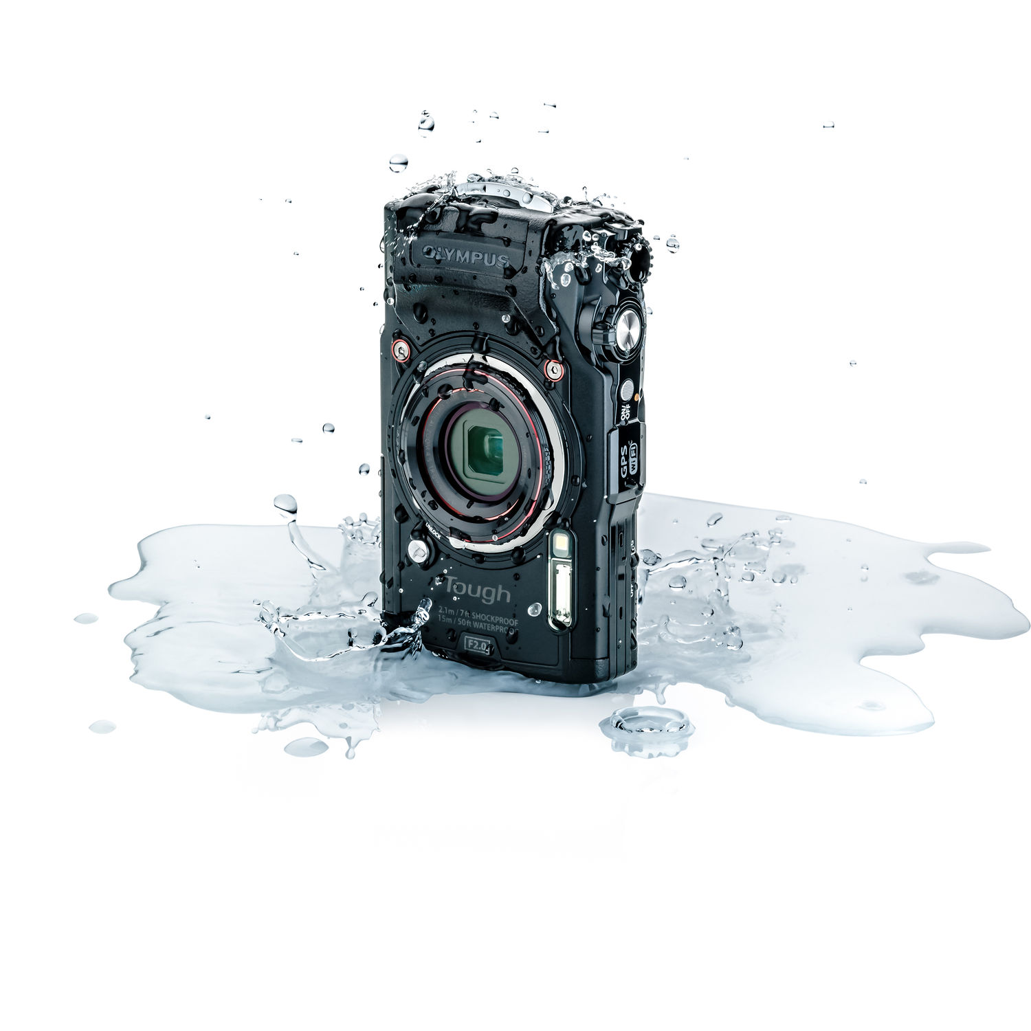 Olympus Tough TG-6 Waterproof Camera (Black) - Adventure Bundle - With 2 Extra Batteries + Float Strap + Sandisk 64GB Ultra Memory Card + Padded Case + Flex Tripod + Photo Software Suite + More - image 2 of 7