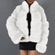 thumbnail image 4 of Abrigo de Piel Sintética Para Mujer Chaqueta Cálida Invierno Sólido Cuello en V Prendas de Abrigo Odeerbi  ODB178602, 4 of 5