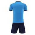 thumbnail image 2 of FRSASU Soccer Jerseys for Boys Kids Training Uniform 2 Piece Football Team Jersey Tops and Shorts Sets Light Blue-B, 2 of 5