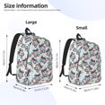 thumbnail image 4 of Daiia Disco Ball Cherry With Bow Vintage Canvas Backpack for Men and Women ,Hiking Backpack,Travel Laptop Bag for School,Large Capacity Backpack-Small, 4 of 8