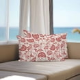 thumbnail image 4 of Outdoor Pillow Cover Red Pastoral Flowers Set of 2 Waterproof Throw Pillowcases Farmhouse Floral Decorative Patio Furniture Pillows for Couch Garden Indoor & Outdoor Use, 4 of 9