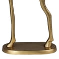 thumbnail image 4 of 15 Inch Metal Standing Reindeer Accent Decor, Big Antlers, Small, Gold- Saltoro Sherpi, 4 of 5