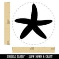 thumbnail image 2 of Starfish Solid Tropical Beach Self-Inking Rubber Stamp Ink Stamper - Fuchsia Ink - Medium 1 Inch, 2 of 7