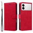thumbnail image 4 of Étui Portefeuille pour Samsung Galaxy S26 Edge à Rabat avec Fentes pour Cartes, Support Magnétique et Sangle Rouge, 4 of 7