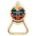 thumbnail image 1 of Egypt Red Yellow Blue Pharaoh Beer Bottle Cap Opener Stainless Steel Key Chain, 1 of 3