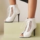 thumbnail image 5 of Sandalias ahuecadas de leopardo con punta abierta informales con cordones de verano para mujer, zapatos de tacón alto, botines de moda Wmkox8yii  hfjk3382, 5 of 6
