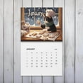 2025 Cooking Cats Calendar, 12 Monthly Cute Feline Chefs Wall Art