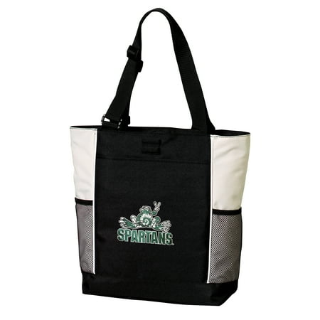Deluxe Michigan State Tote Bag Best Michigan State Peace Frogs