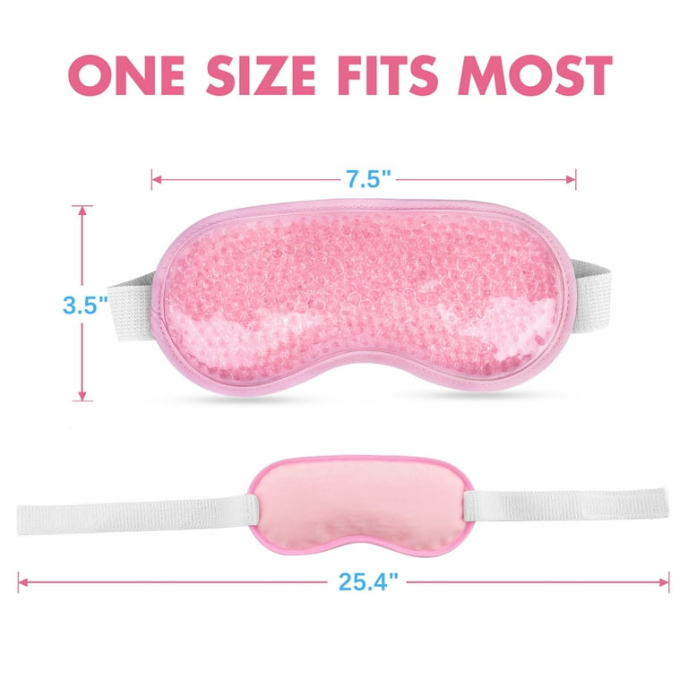 LotFancy Cooling Ice Eye Mask, 2-Pack Hot Cold Therapy photo 7