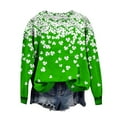 thumbnail image 6 of Zedker St Patricks Day Shirt for Women 2026 Casual Plus Size 3/4 Sleeve Irish Clover Shirts Funny Saint Patrick's Day Tunic Tops, 6 of 7