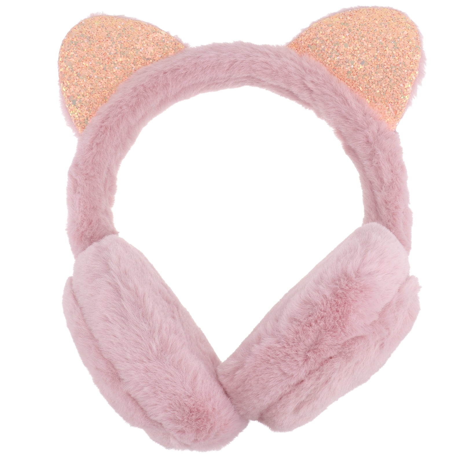 Hemoton Cat Ears Design Earmuffs Ear Warmer Winter Plush Ear Covers