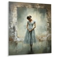 thumbnail image 2 of Designart "Quiet Contemplation Through a Grey Dance III" Portrait Metal Wall Art Prints, 2 of 5