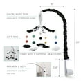 The Peanutshell Montessori Musical Baby Crib Mobile, Boys/Girls, Black