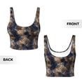 thumbnail image 6 of Uemuo Watercolor Snake Skin Pattern Women's Sports Bra - High Impact Support, Breathable, and Comfortable Athletic Bra for Running, Yoga, and Workouts, 6 of 9