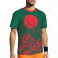 thumbnail image 5 of Exclusive design Bangladesh Flag Grain 3D Printed Men For Running Bike Soccer Tennis Fitness Sports tshirt Mesh Short T-shirt, 5 of 13