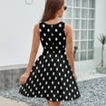 thumbnail image 6 of Small Dots Pattern Sundress Sleeveless Dress Summer Women Clothes Dress for Women Dresses, 6 of 7