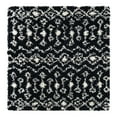 thumbnail image 3 of Unique Loom Moroccan Trellis Shag Collection Area Rug - Meknes (4' 1" Square Black and White), 3 of 6