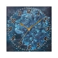 thumbnail image 5 of Lion Head and Star Wall Clock Battery Operated Silent Non-Ticking Bedroom Office Kitchen Home School Decor 7.8"(Black), 5 of 10