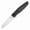 Black, variant on Kansept Cru Folding Pocket Knife 3.46''Damascus Blade,Titanium and Carbon Fiber Handle,K1092A4