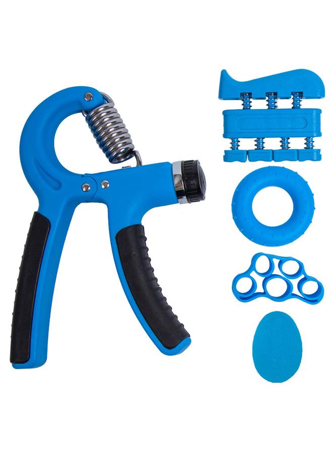 6-Piece Hand Grip Trainer Set，Hand Grip Strengthener Workout Kit 5 Pack, Hand Grip Exerciser Set, Including Adjustable Resistance Hand Gripper