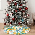 thumbnail image 5 of Rateoe Colorful Fruits Print Christmas Tree Skirt 36" for Xmas Holiday New Year Party Circle Tree Mat Ornaments Decoration, 5 of 7