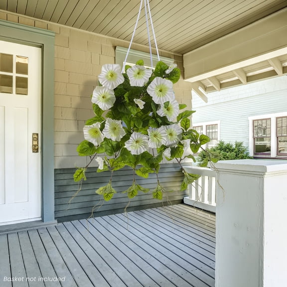 Allstate Artificial Petunia Floral Bush Spray - 20" - White