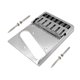 thumbnail image 4 of Componente de puente de latón para guitarra eléctrica, pieza de reparación duradera para el sustain de la guitarra. Plata, 4 of 9