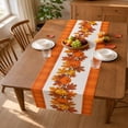 thumbnail image 6 of huayou Fall Harvest Theme Table Runner, 13x72 Inch Lightweight Waterproof Table Runner, for Thanksgiving Patry, Home Gathering, Kitchen, Dining Table, 6 of 6