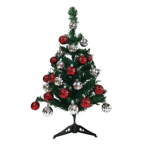 Artificial 2' Ft Small Charlie Pine Premium Holiday Christmas Tree - Unlit Office Tabletop Xmas Tree - Walmart.com