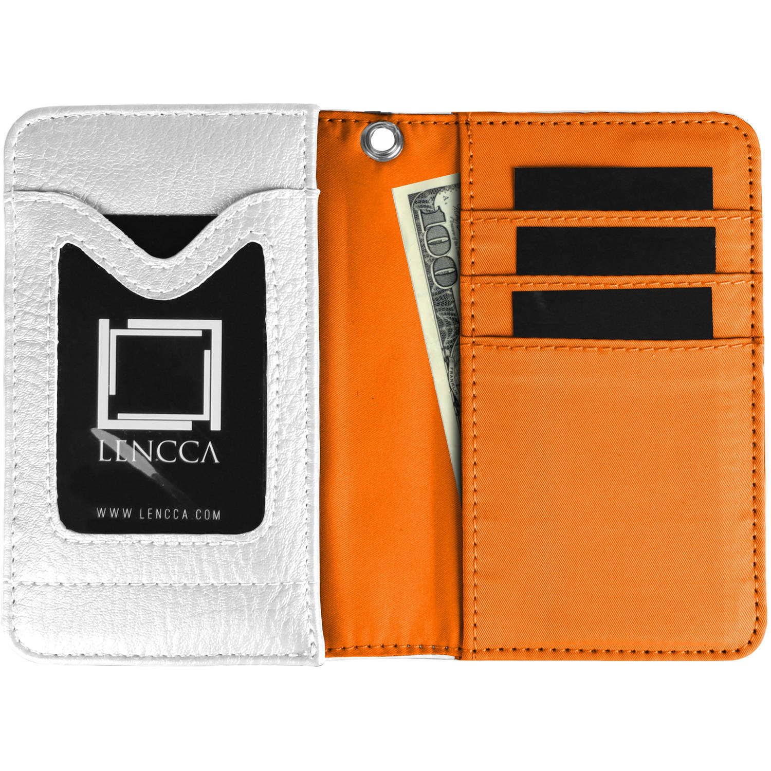 LENCCA Kymira II Women's Universal Protection Wallet Case with Wristlet Strap, Fits Phones up to 5"
