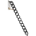 thumbnail image 3 of VEVOR Attic Ladder Wall-Mounted, 660LBS/299.4KG Capacity, Fits 9.5 to 10 ft Ceiling Height, 12-Step Steel Folding Stairs with Handrails, Pull Down Attic Ladders for Attics, Garages, Roofs, Basements, 3 of 9